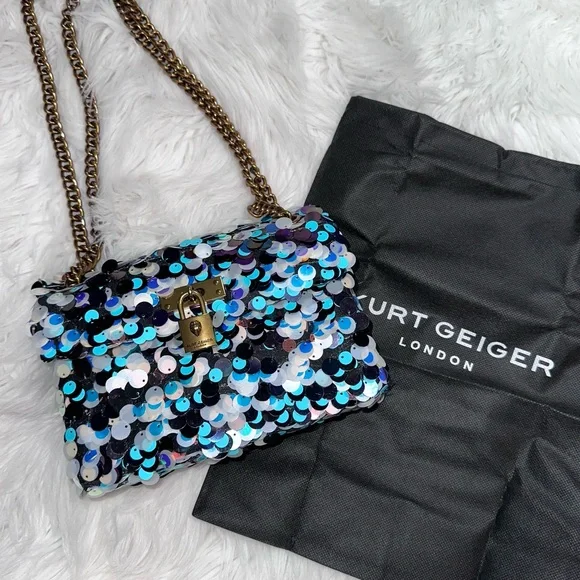 Kurt Geiger • Iridescent Sequin Brixton Purse Mini